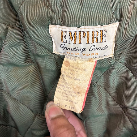 Vintage Empire Sporting Goods Men's Wool Varsity Jacket Size XL, Navy Blur - Picture 5 of 7